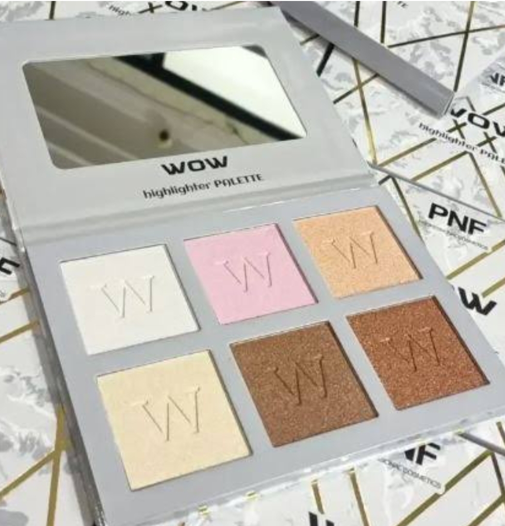 PNF wow highlighter pallete 6 shades  